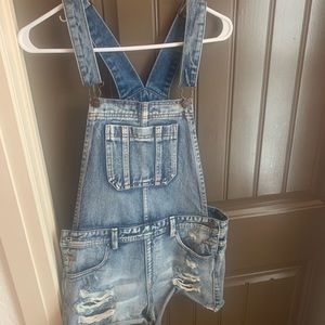 Denim overalls